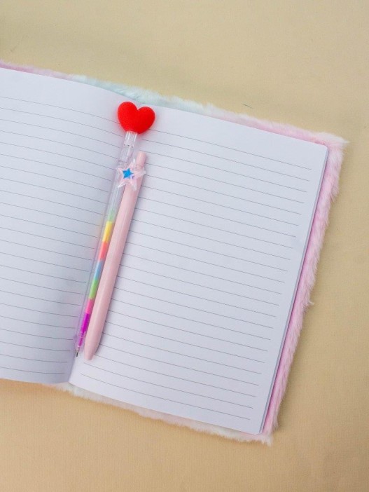 Блокнот плюшевый «Little mouse», pink, 21,5х15 см, плотность 70 гр. 