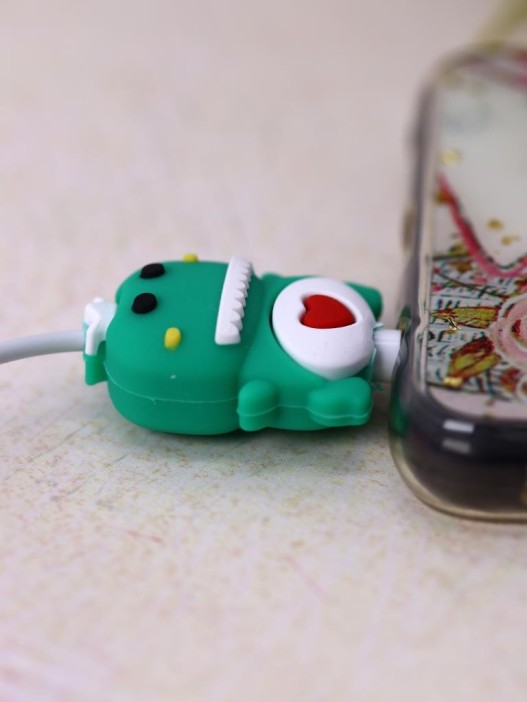 Защитная насадка для провода &quot;Love dino&quot;, green 