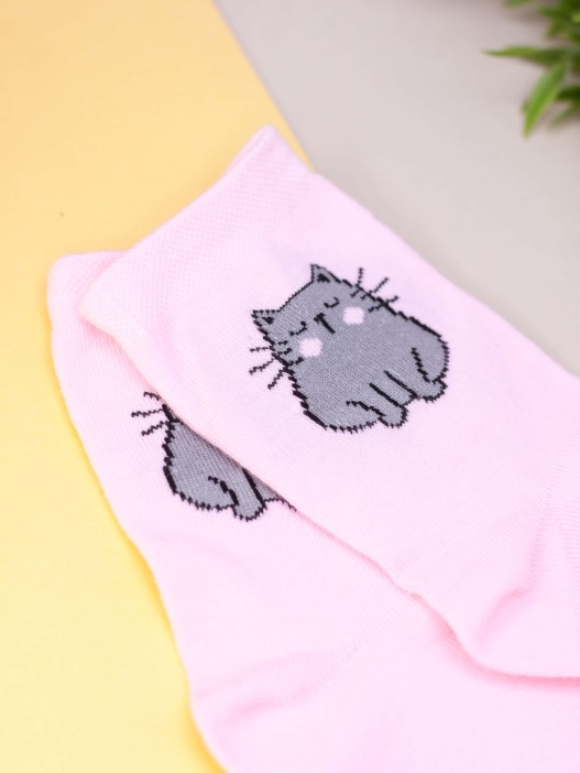 Носки женские iLikeGift "Cat", р. 35-40 