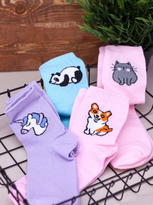 Носки женские iLikeGift "Cat", р. 35-40 