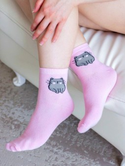 Носки женские iLikeGift "Кот", р. 35-40