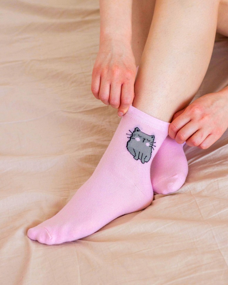 Носки женские iLikeGift "Кот", р. 35-40