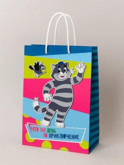 Пакет подарочный XXL 33.5*40.6*15.5см "Союзмультфильм. На позитиве"