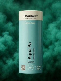 Цветной дым "Aqua Pa", бирюзовый, калибр 1.35", 40сек, 11,5см)