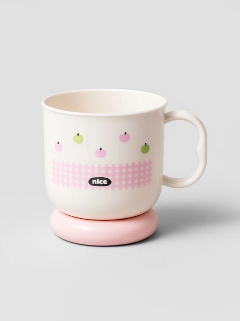 Кружка "Nice plaid", pink, пластик 