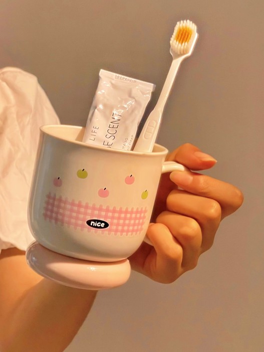 Кружка "Nice plaid", pink, пластик 