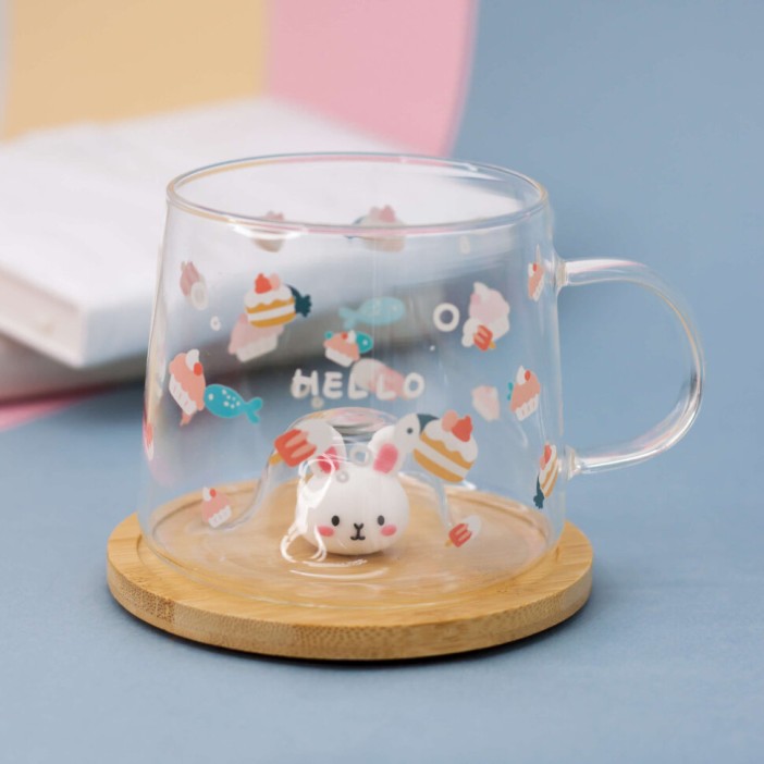 Кружка "Limpid hare", hello (450ml) 