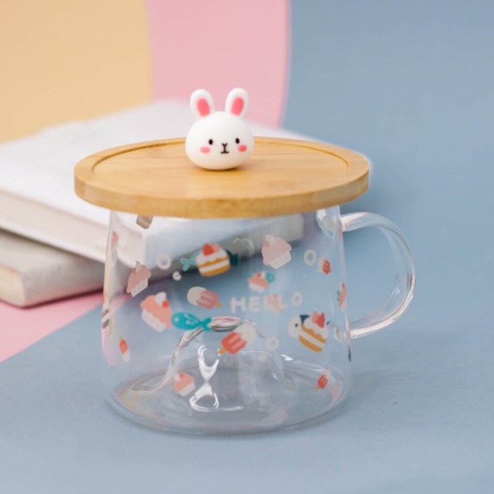 Кружка "Limpid hare", hello (450ml) 