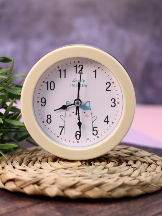 Часы-будильник «Morning dog», white (12,5х12,5 см) 