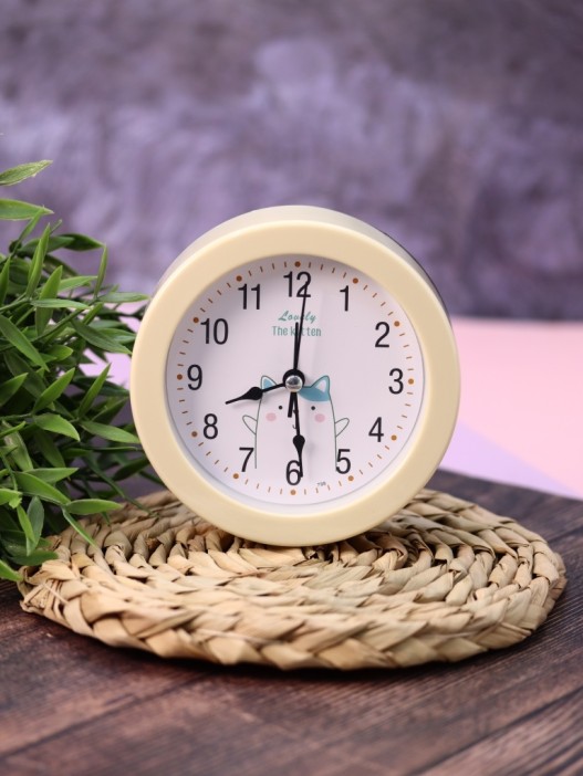 Часы-будильник «Morning dog», white (12,5х12,5 см) 