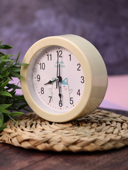 Часы-будильник «Morning dog», white (12,5х12,5 см) 