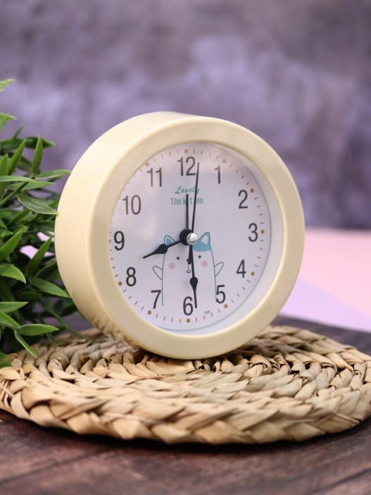 Часы-будильник «Morning dog», white (12,5х12,5 см) 