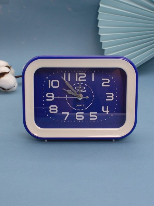Часы-будильник «Bright rectangle», dark blue 
