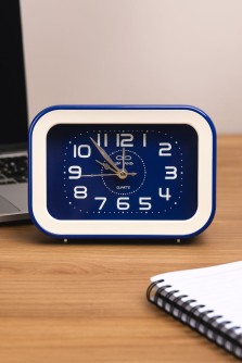 Часы-будильник «Bright rectangle», dark blue