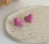 Серьги-клипсы GIRLY "Hearts", pink