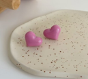 Серьги-клипсы GIRLY "Hearts", pink