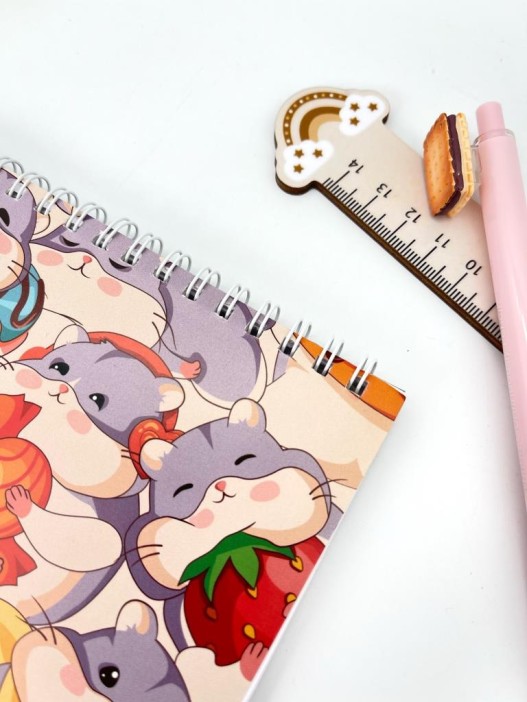 Скетчбук &quot;Хомячки&quot; 14х20 см,  плотность 100 гр 