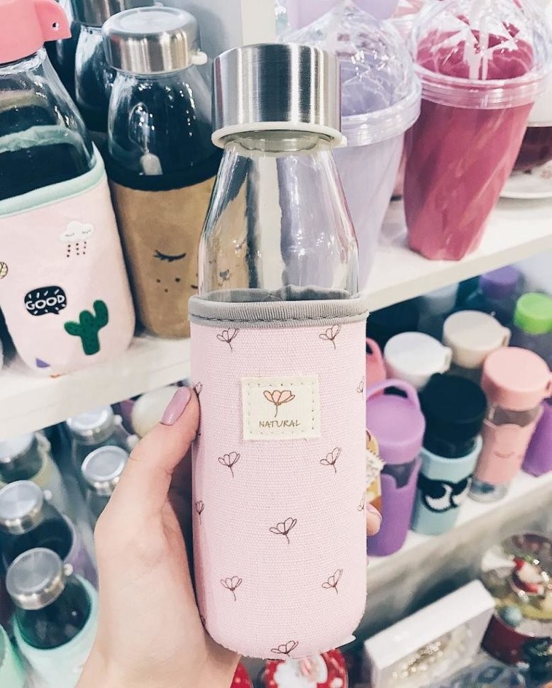 2167A БУТЫЛКА "Natural" pink