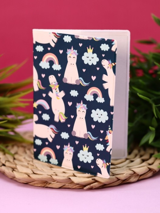 ОБЛОЖКА ДЛЯ ПАСПОРТА &quot;Edinorozhka&quot;, плотность 600 мкм 