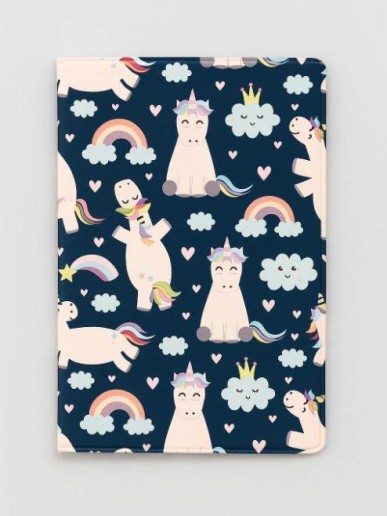 ОБЛОЖКА ДЛЯ ПАСПОРТА "Edinorozhka", плотность 600 мкм