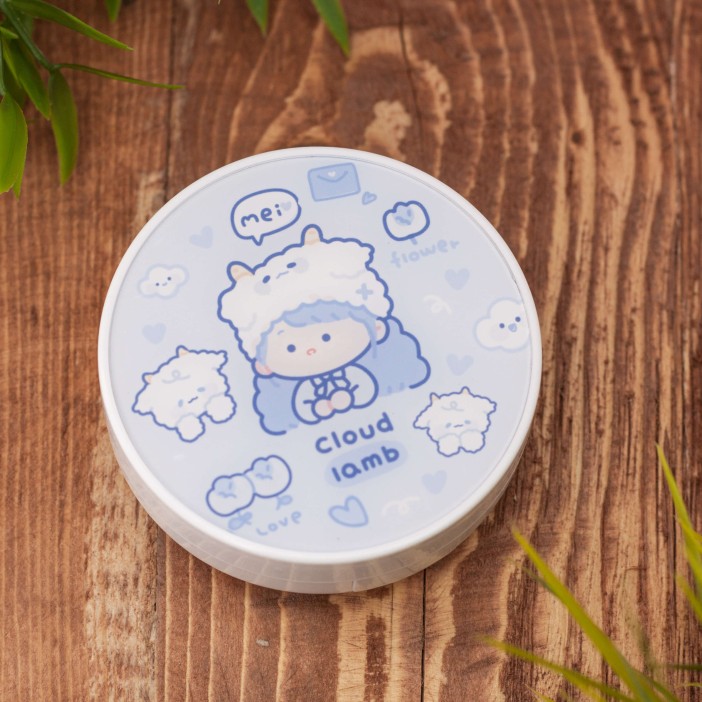 Контейнер для линз &quot;Girlin hat lamb&quot;, blue 