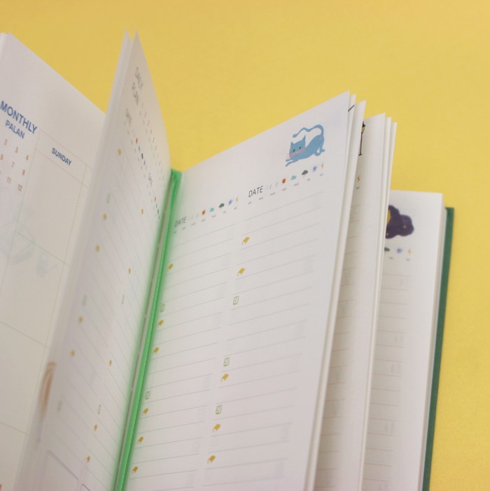 P702 ПЛАННЕР "LIFE 365" иллюстрированный (тёмно-зелёный) 