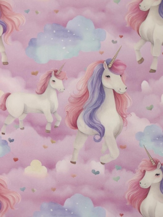 Набор подарочных пакетов+наклейки (6 шт.) &quot;Hello unicorn&quot;, 24*13*8 