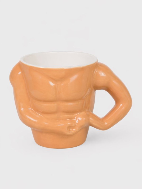 Кружка "Мышцы", коричневый 