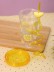 Тамблер iLikeGift "Fruits party Lemon", yellow (380 ml)