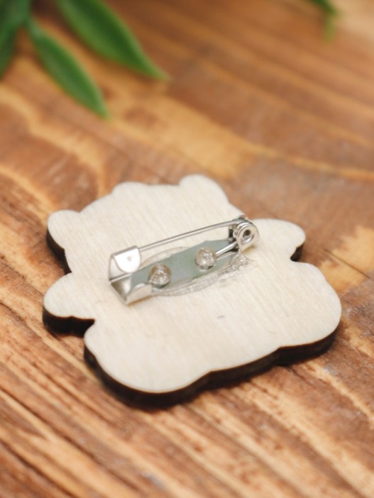 Значок ECO из дерева "Dragon", green 