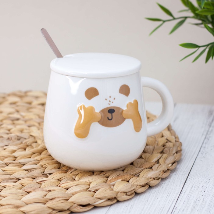 Кружка "Playing bear", white (400 ml) 