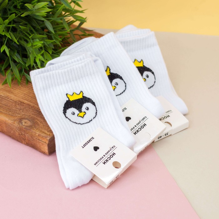Носки женские "Penguins", р. 35-40 