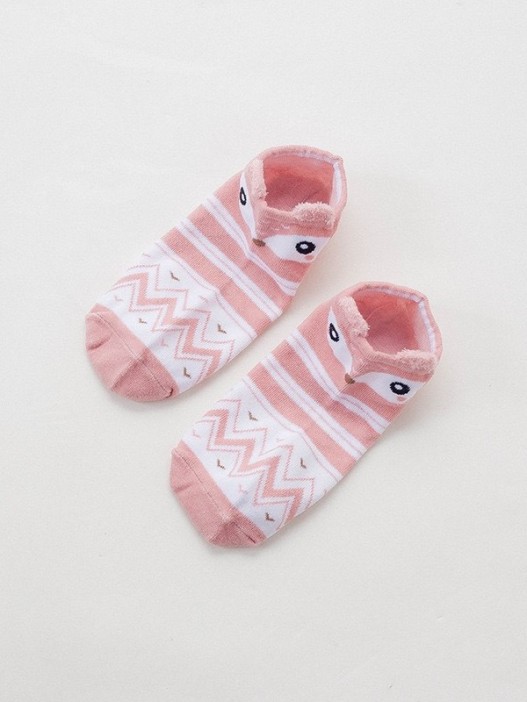 Носки iLikeGift «Fox face», pink, мужские/женские евро размер 35-41 