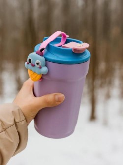 Термокружка «Funny face», purple (500 мл)