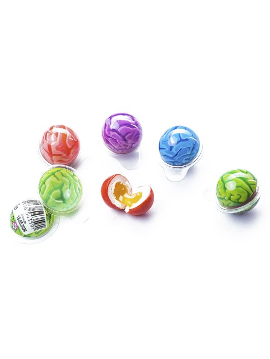 Жевательная резинка с кислой начинкой «Дуй пузырь! ШАРИКИ МОЗГ», 50 шт. 