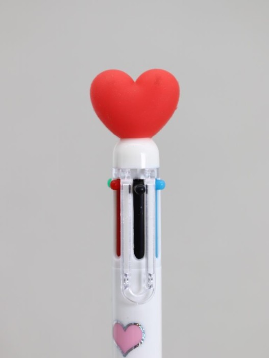 Разноцветная ручка 6 в 1 &quot;Love hearts&quot; 