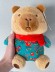 Мягкая игрушка (3+) "Капибара", зеленая, 19 см