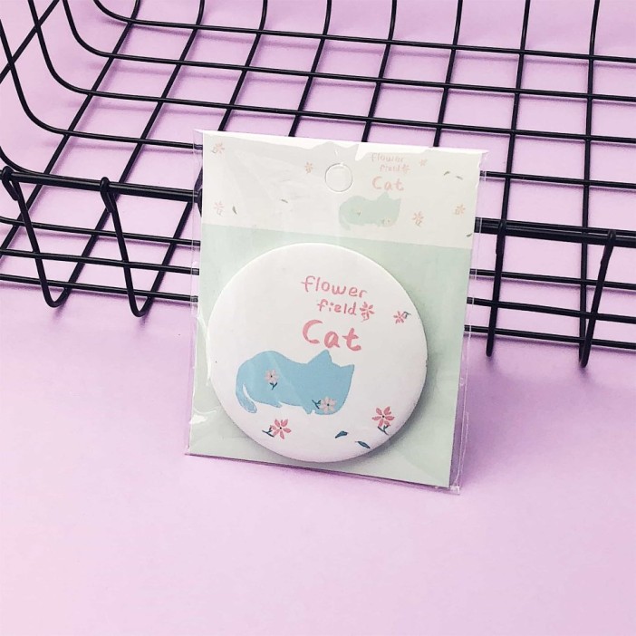 Зеркало &quot;Flower cat&quot;, light blue 