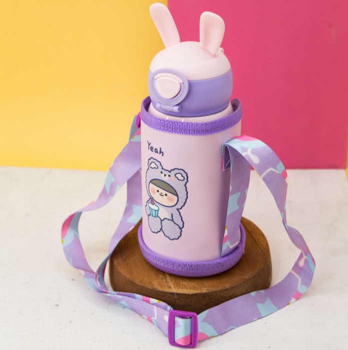 Термос "Hare ears bear", purple (500 ml) 