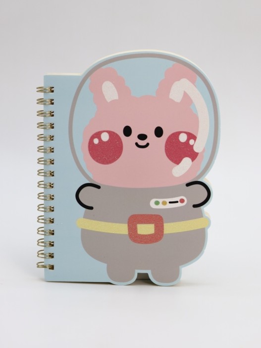 Блокнот на спирали (B6) &quot;Space friends&quot;,  blue (13*18) 