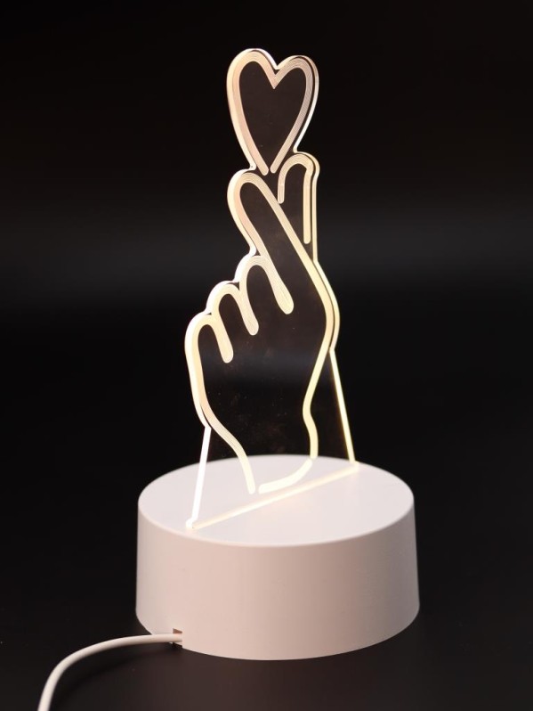 Ночник iLikeGift "Любовь в руках" светодиодный, USB (9х18 см)