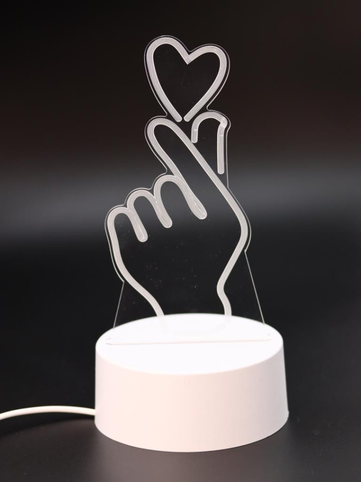 Ночник iLikeGift "Любовь в руках" светодиодный, USB (9х18 см)