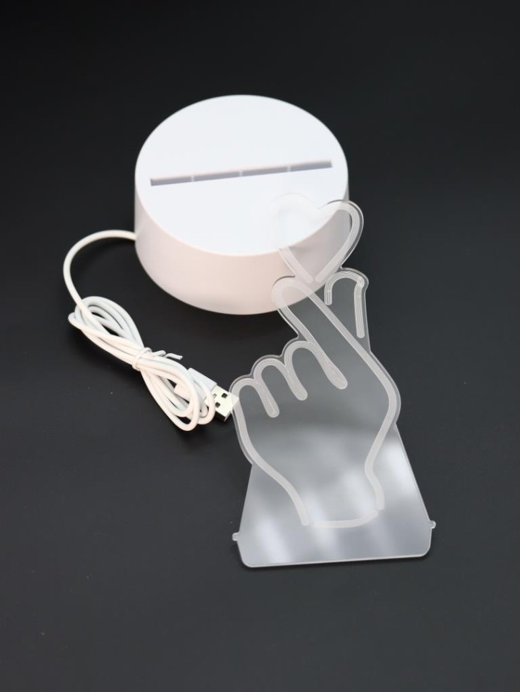 Ночник iLikeGift "Любовь в руках" светодиодный, USB (9х18 см)