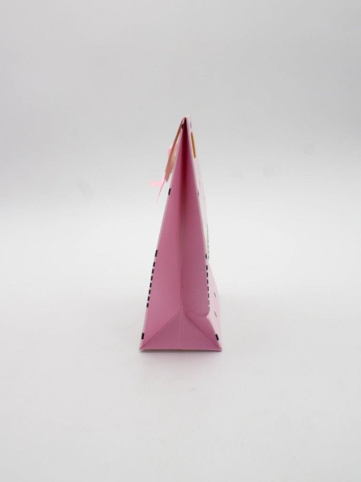 Пакет подарочный (XS) &quot;Many dots&quot;, pink (12x6x16) 