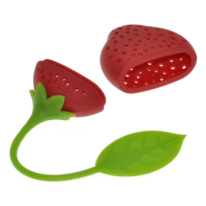 Ситечко для чая (L=19 см), 2 диз. (лимон, клубника) 