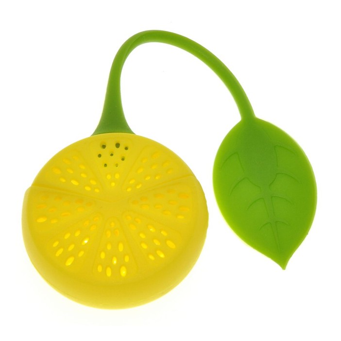 Ситечко для чая (L=19 см), 2 диз. (лимон, клубника) 