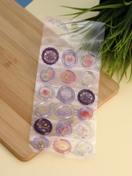 Наклейки объемные &quot;Seal&quot;, перо (20,5*9,5 см) 