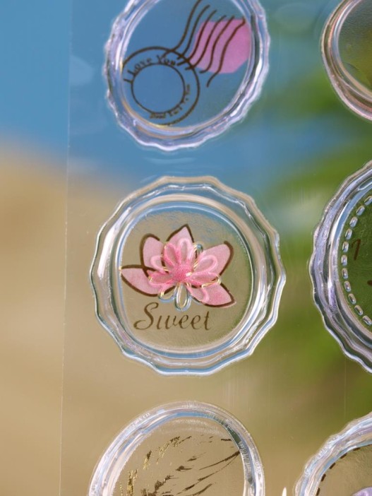 Наклейки объемные &quot;Seal&quot;, перо (20,5*9,5 см) 