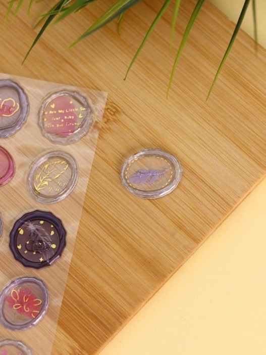 Наклейки объемные &quot;Seal&quot;, перо (20,5*9,5 см) 