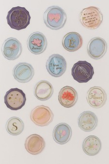 Наклейки объемные "Seal", перо (20,5*9,5 см)